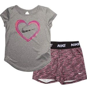 Nike baby dri-fit top & space dye shorts
